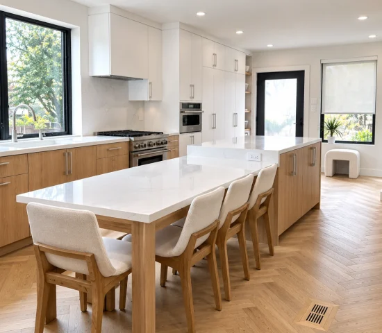 resized_Bright Scandinavian Kitchen with Oak Island and Dining Chairs